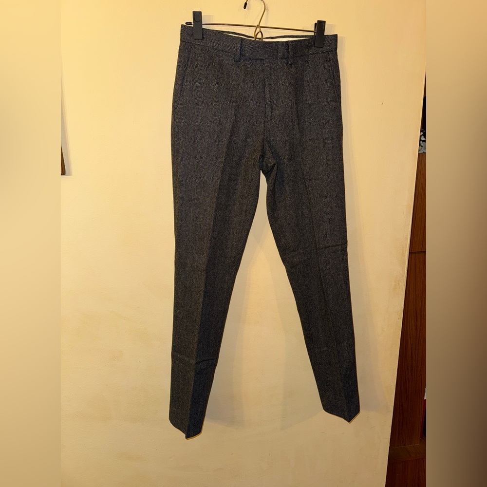 J Crew Men’s Bowery Slim Wool Blend Pants